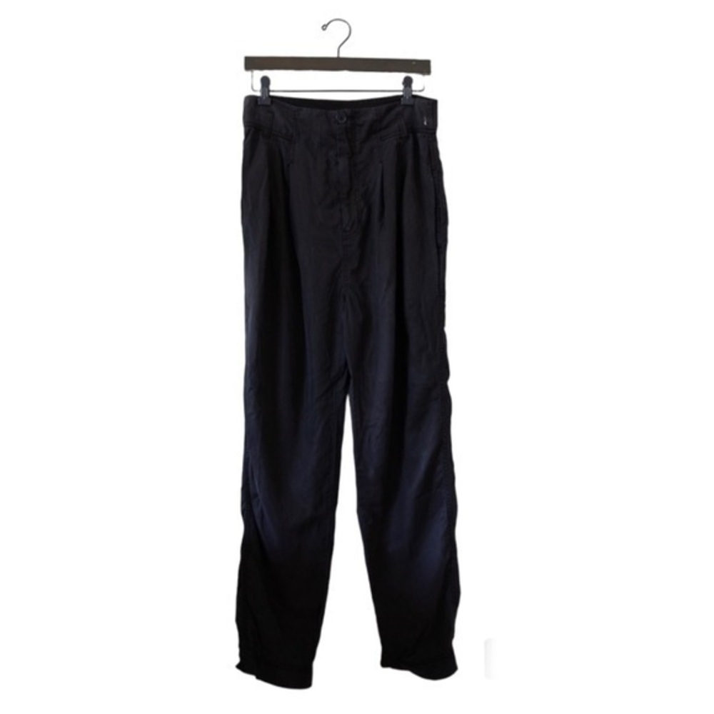 Free People Run Wild Trouser Pants Black Size 2 - Picture 3 of 5